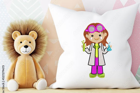 Lab Nurse Embroidery Design